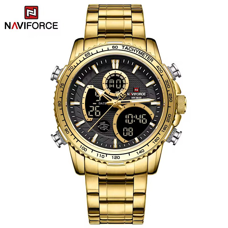 A classic Men's Dual time wrist watch