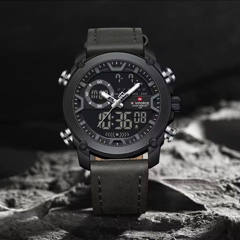 A classic Men's Dual time wrist watch