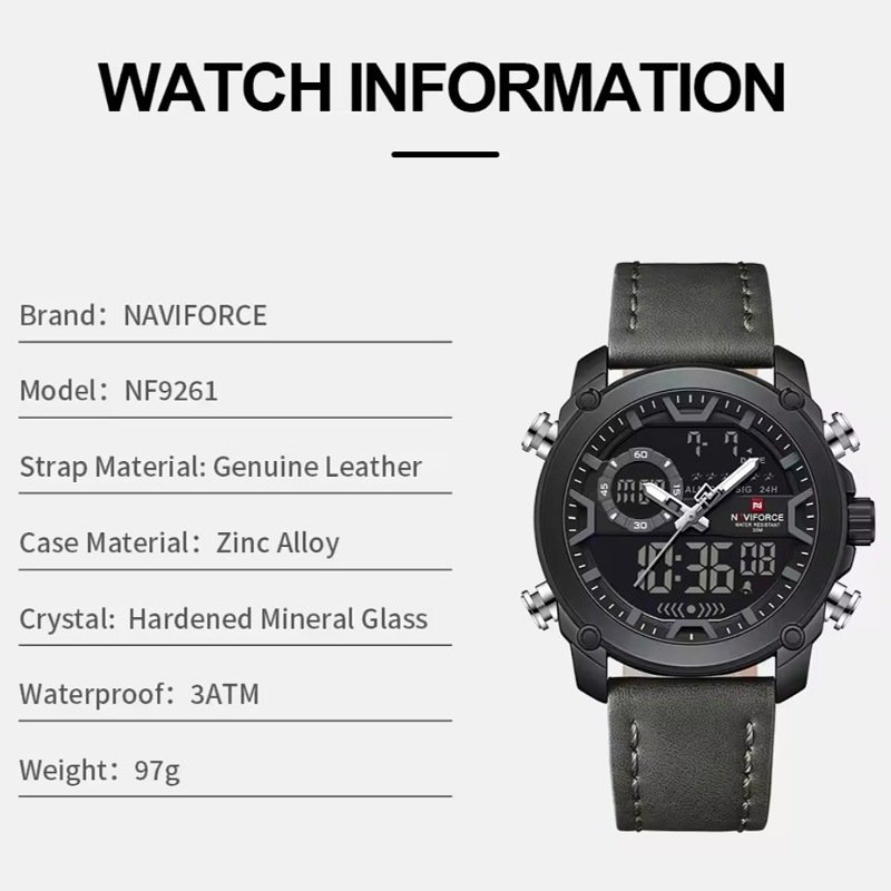 A classic Men's Dual time wrist watch