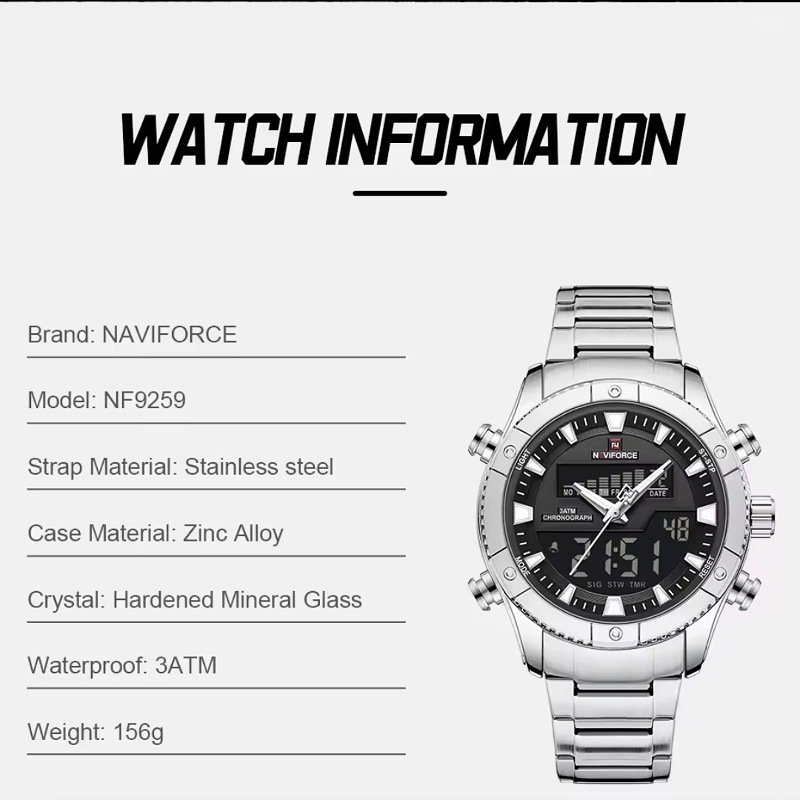 A classic Men's Dual time wrist watch