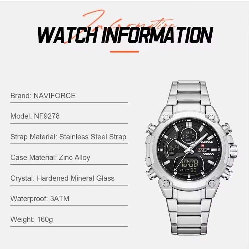 A classic Men's Dual time wrist watch