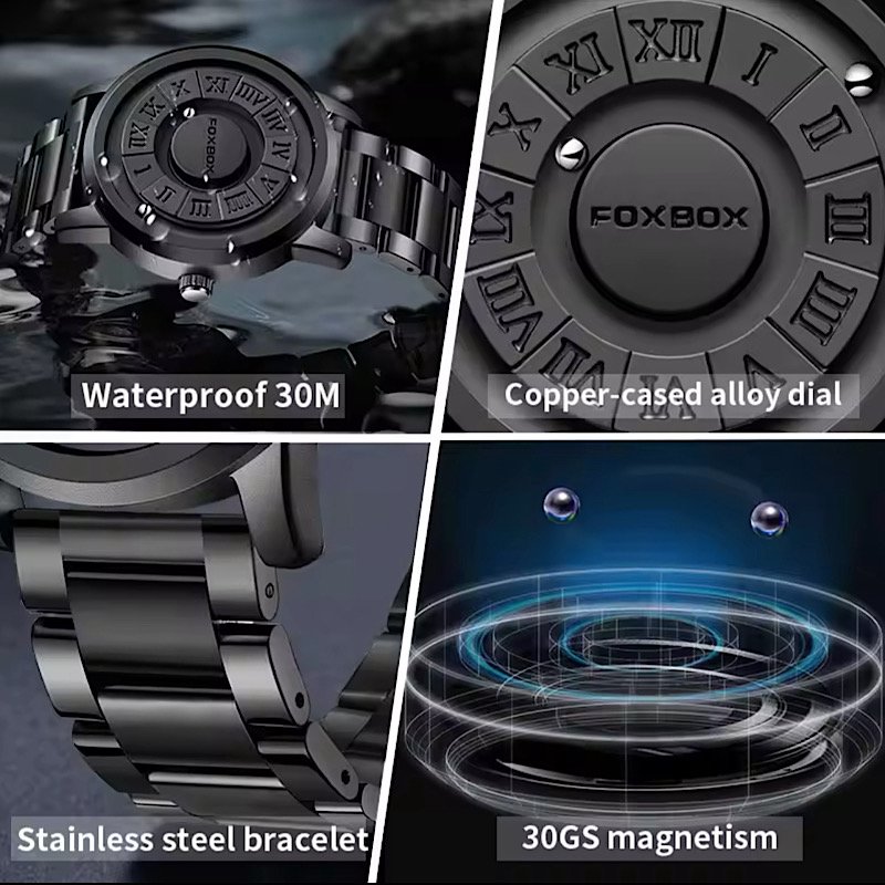 FoxBox Unique Classic top luxury wrist watch