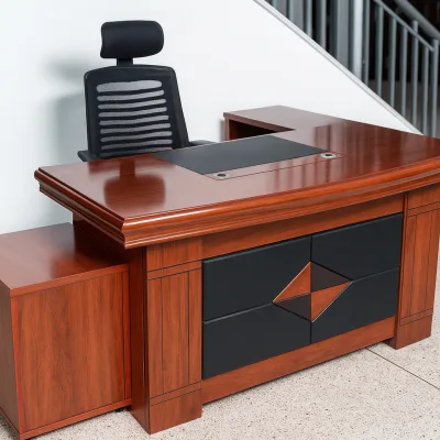 1.6M Mahogany Executive Desk